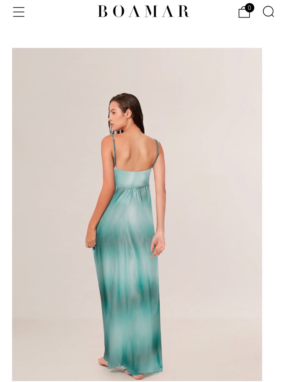 Boamar Teal Ombre Maxi Dress